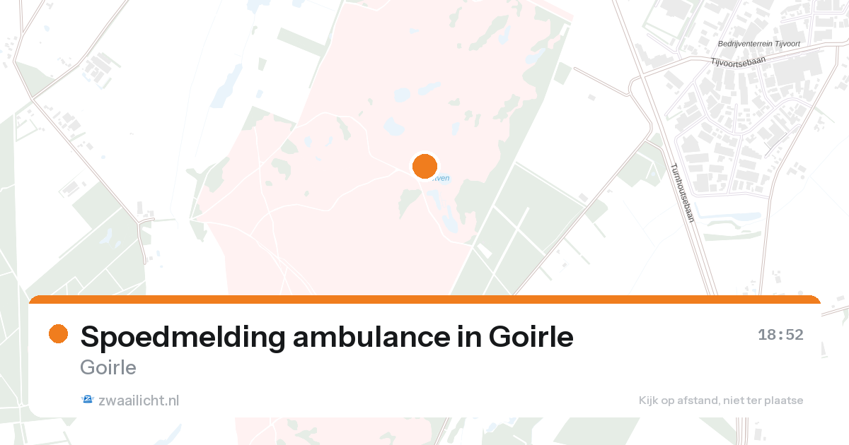 Spoedmelding ambulance in Goirle — 29 jun 2026