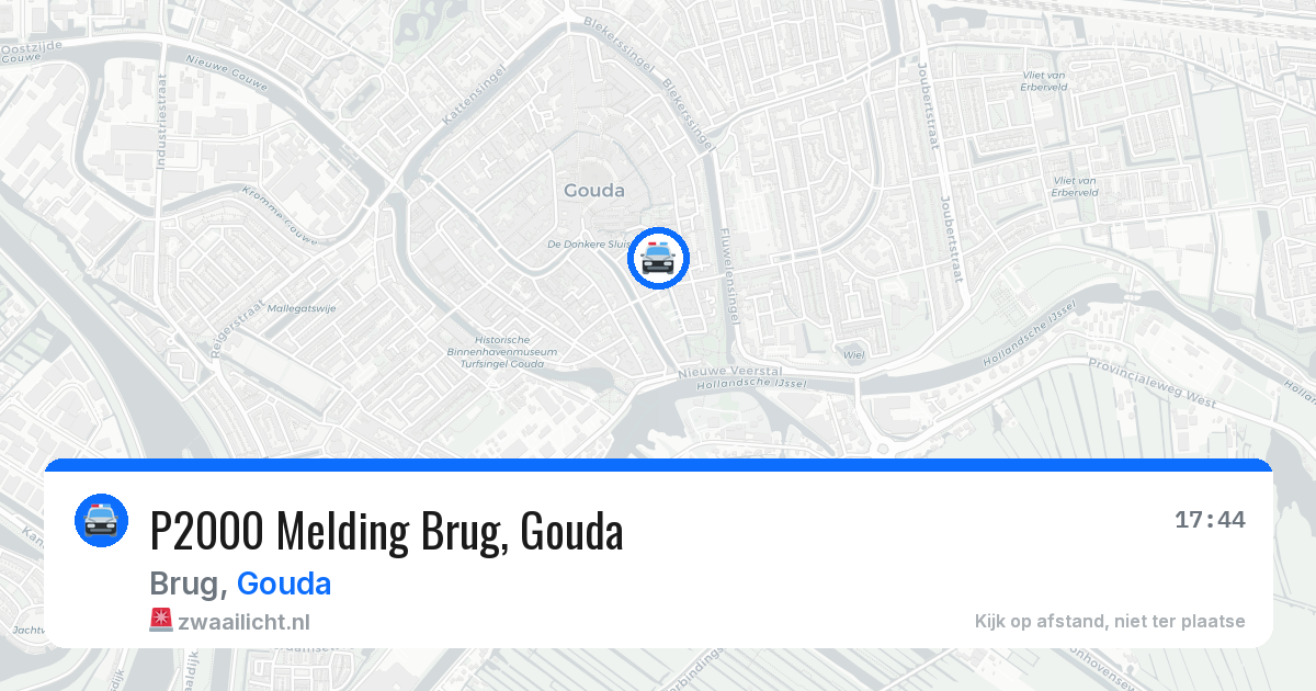 P2000 Melding Brug, Gouda — 25 mrt 2026