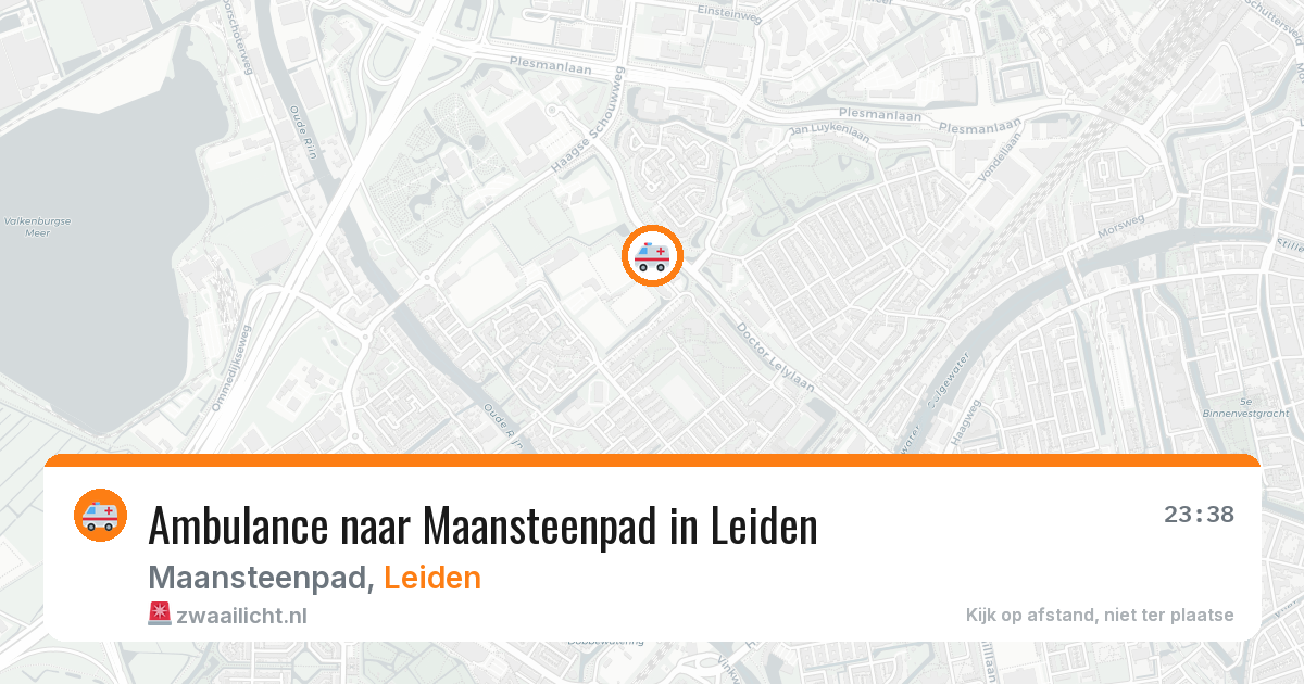 Ambulance naar Maansteenpad in Leiden — 11 aug 2026