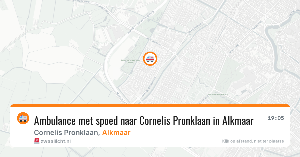 Ambulance met spoed naar Cornelis Pronklaan in Alkmaar — 28 mei 2026