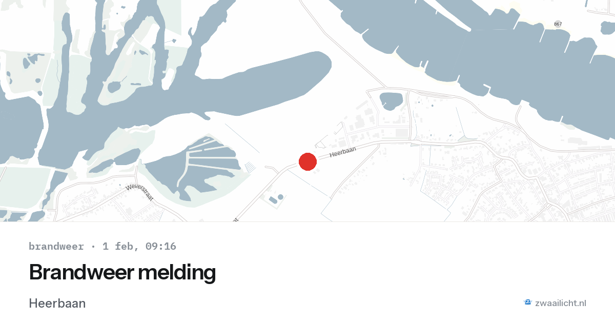 Brandweer melding — 1 feb 2026