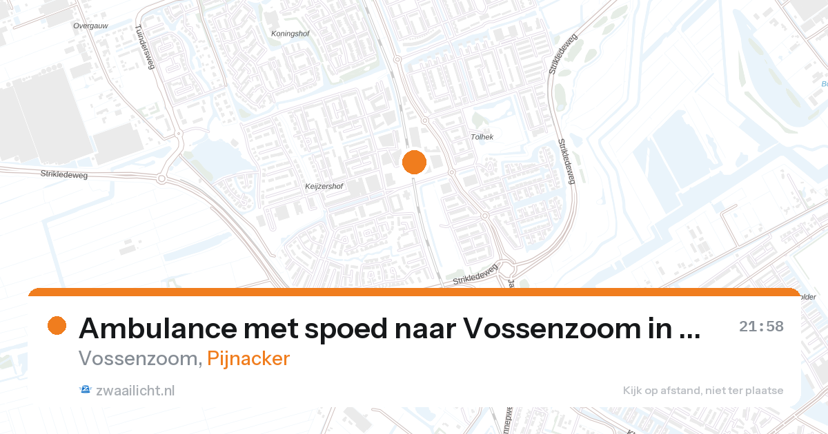 Ambulance met spoed naar Vossenzoom in Pijnacker — 31 mrt 2026