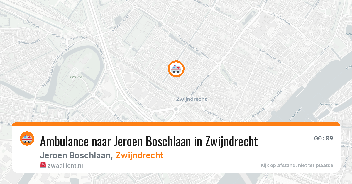 Ambulance naar Jeroen Boschlaan in Zwijndrecht — 26 mei 2026