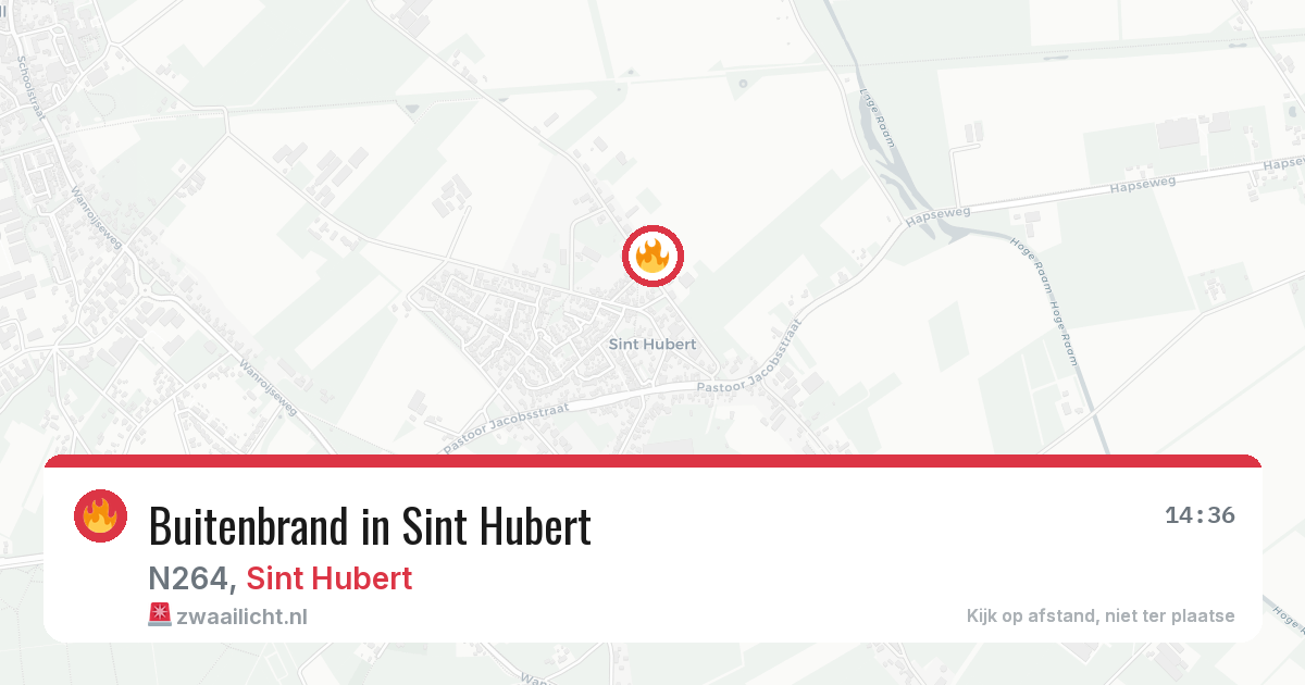 Buitenbrand in Sint Hubert — 25 mei 2026