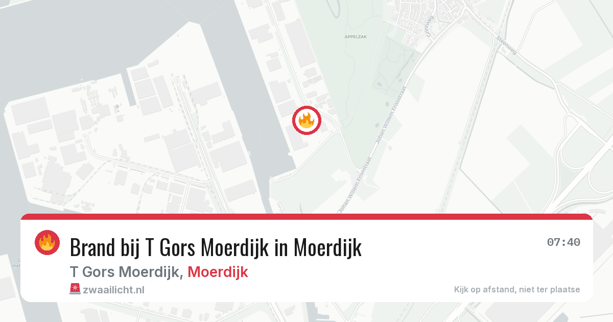 Brand bij T Gors Moerdijk in Moerdijk — 2 jul 2026