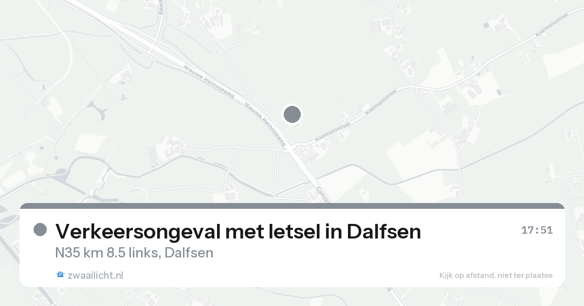 Verkeersongeval met letsel in Dalfsen — 18 aug 2026