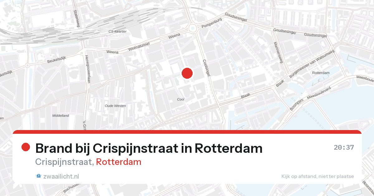 Brand bij Crispijnstraat in Rotterdam — 28 aug 2026