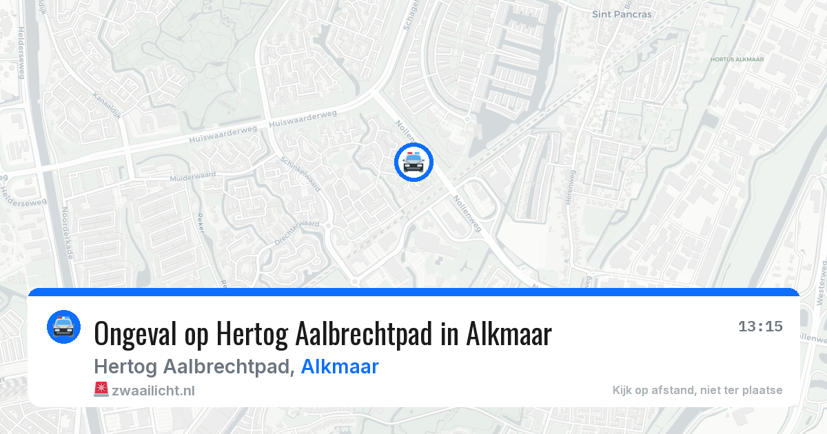 Ongeval op Hertog Aalbrechtpad in Alkmaar — 11 jun 2026
