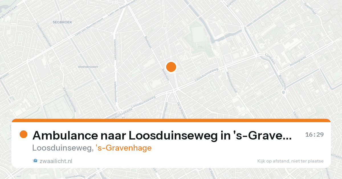 Ambulance naar Loosduinseweg in 's-Gravenhage — 15 aug 2026