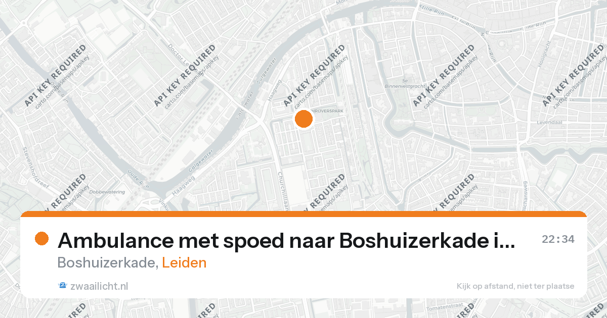 Ambulance met spoed naar Boshuizerkade in Leiden — 20 mrt 2026