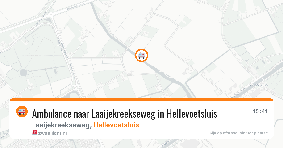 Ambulance naar Laaijekreekseweg in Hellevoetsluis — 6 apr 2026