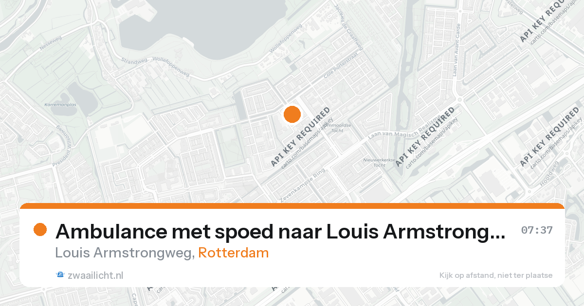 Ambulance met spoed naar Louis Armstrongweg in Rotterdam — 7 feb 2026
