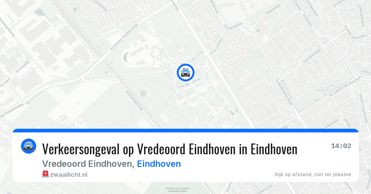 Verkeersongeval op Vredeoord Eindhoven in Eindhoven — 5 jun 2026