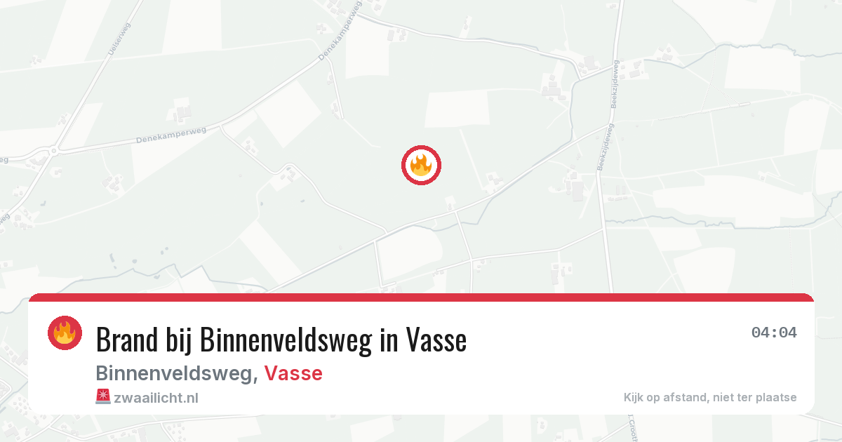 Brand bij Binnenveldsweg in Vasse — 26 mei 2026