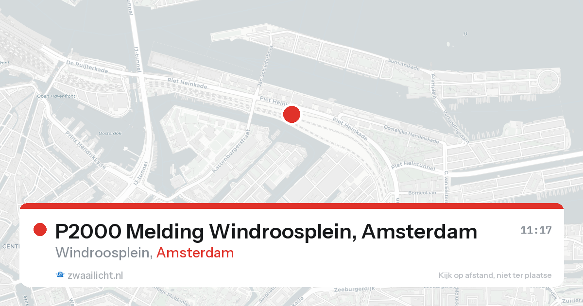 P2000 Melding Windroosplein, Amsterdam — 31 jan 2026
