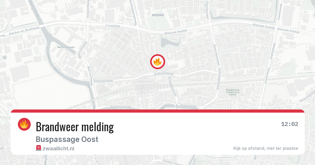 Brandweer melding — 12 jun 2026
