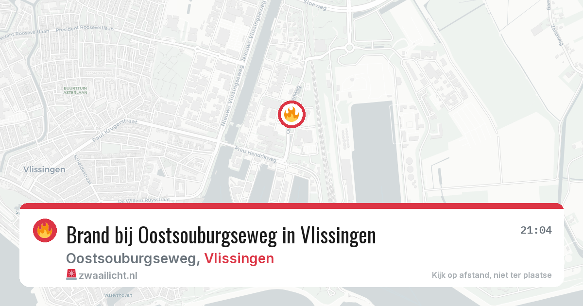 Brand bij Oostsouburgseweg in Vlissingen — 12 feb 2026