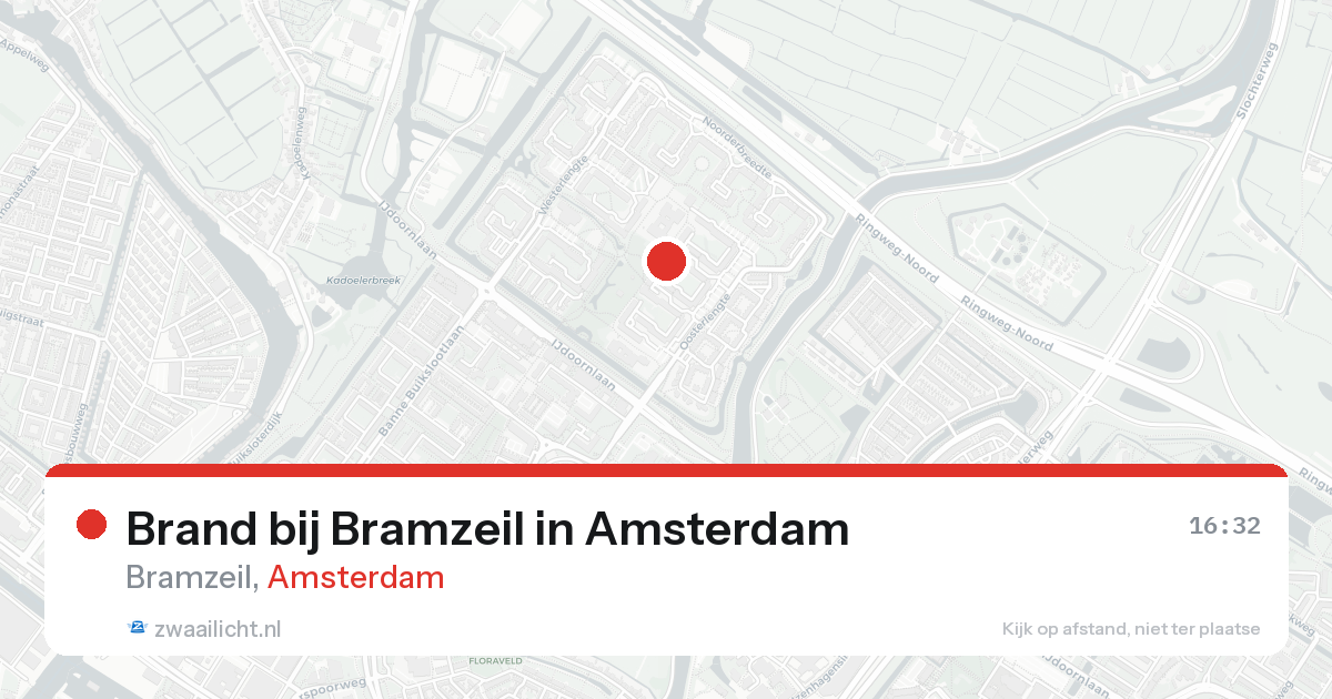 Brand bij Bramzeil in Amsterdam — 23 aug 2026