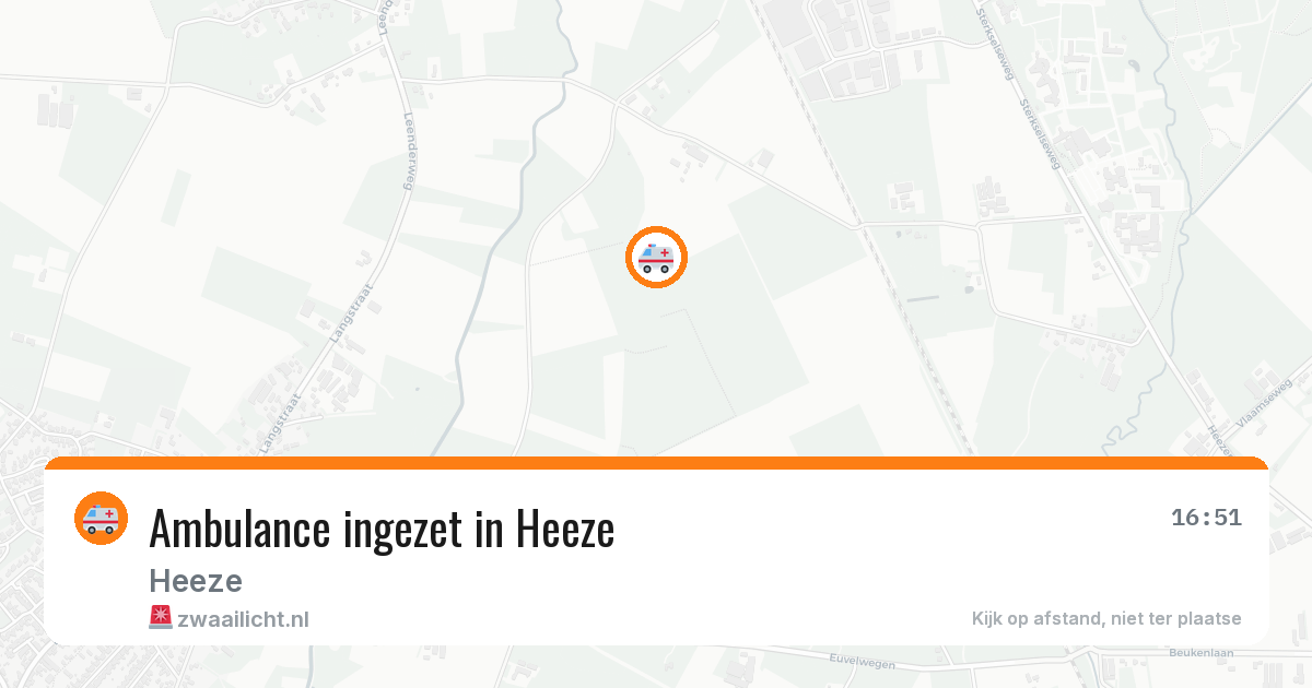 Ambulance ingezet in Heeze — 26 mrt 2026