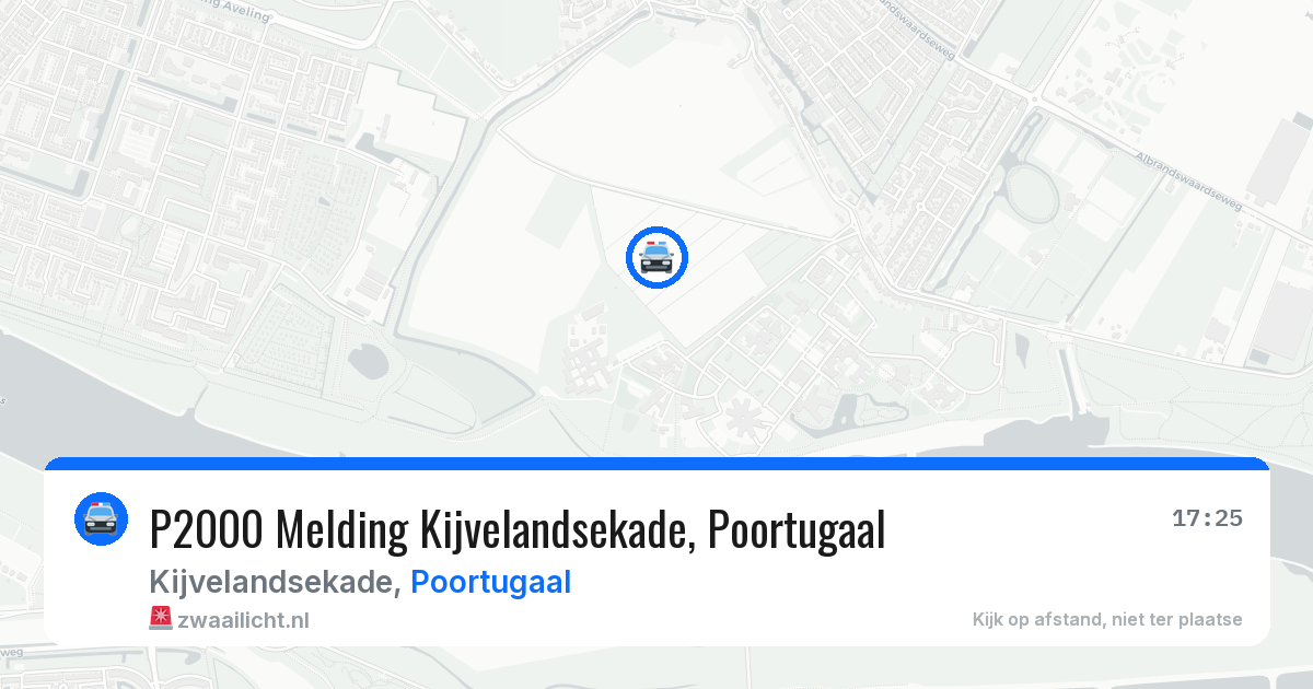 P2000 Melding Kijvelandsekade, Poortugaal — 1 aug 2026
