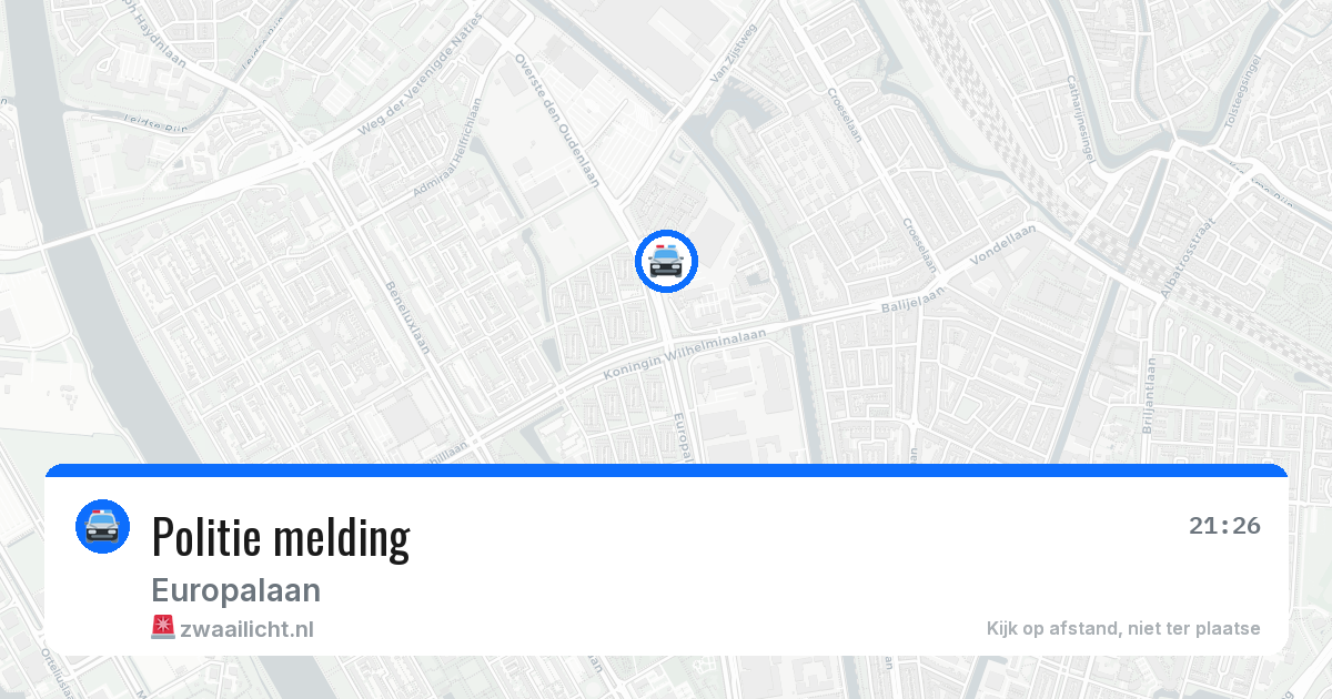 Politie melding — 21 jun 2026