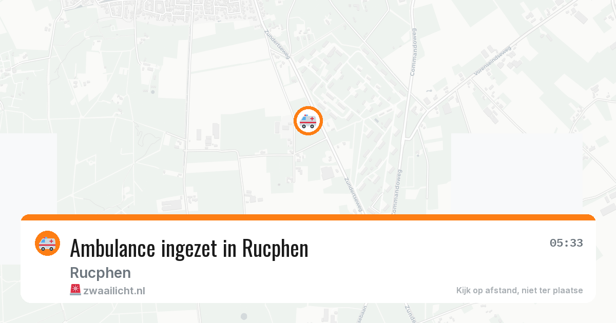 Ambulance ingezet in Rucphen — 30 jul 2026