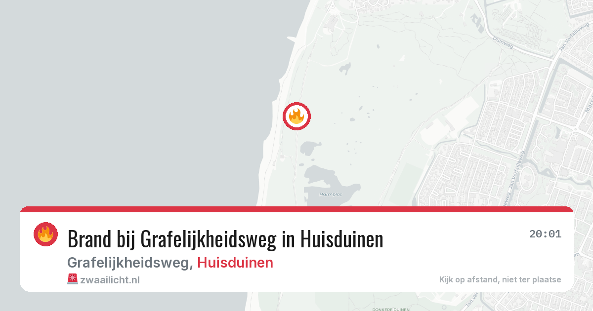 Brand bij Grafelijkheidsweg in Huisduinen — 28 mei 2026