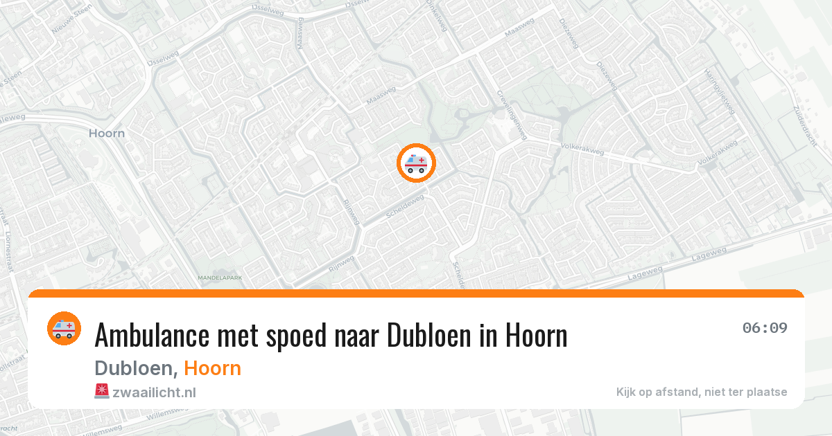 Ambulance met spoed naar Dubloen in Hoorn — 5 jul 2026