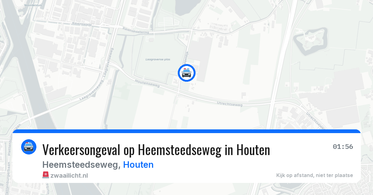 Verkeersongeval op Heemsteedseweg in Houten — 17 jan 2026