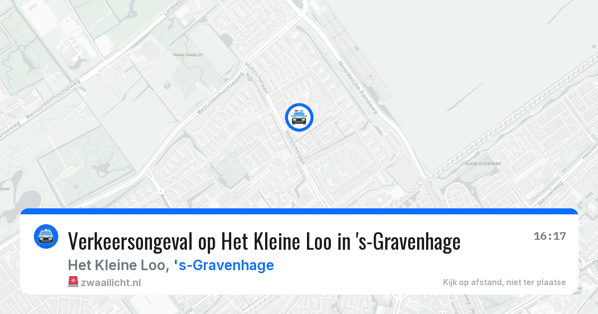 Verkeersongeval op Het Kleine Loo in 's-Gravenhage — 10 jun 2026