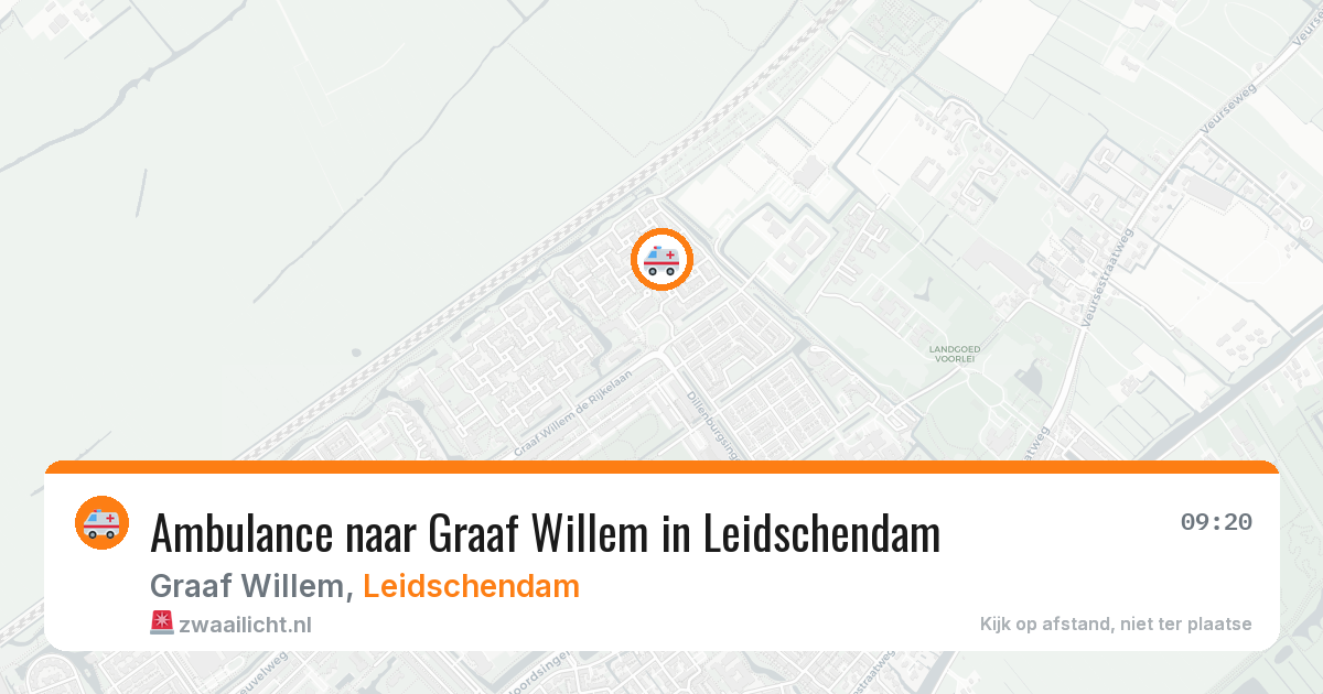 Ambulance naar Graaf Willem in Leidschendam — 10 mei 2026