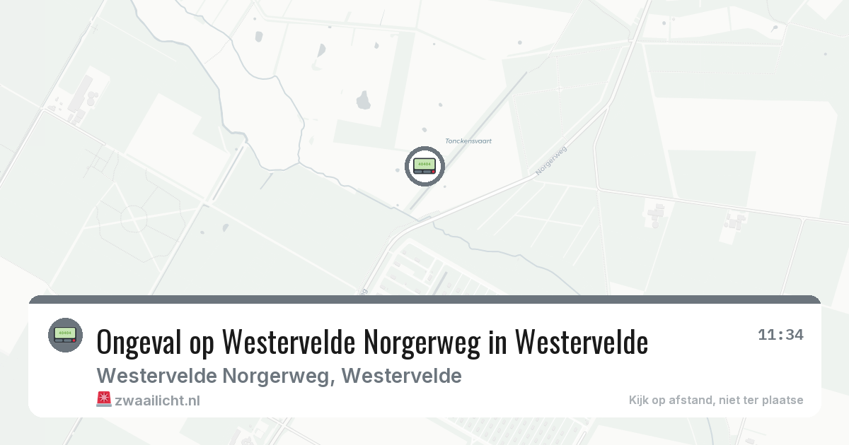 Ongeval op Westervelde Norgerweg in Westervelde — 5 feb 2026