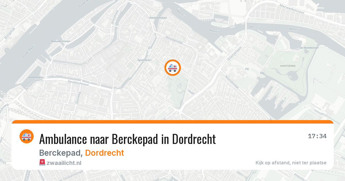 Ambulance naar Berckepad in Dordrecht — 12 jul 2026