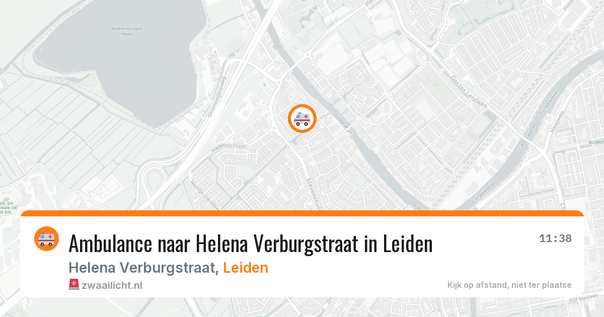 Ambulance naar Helena Verburgstraat in Leiden — 5 mei 2026