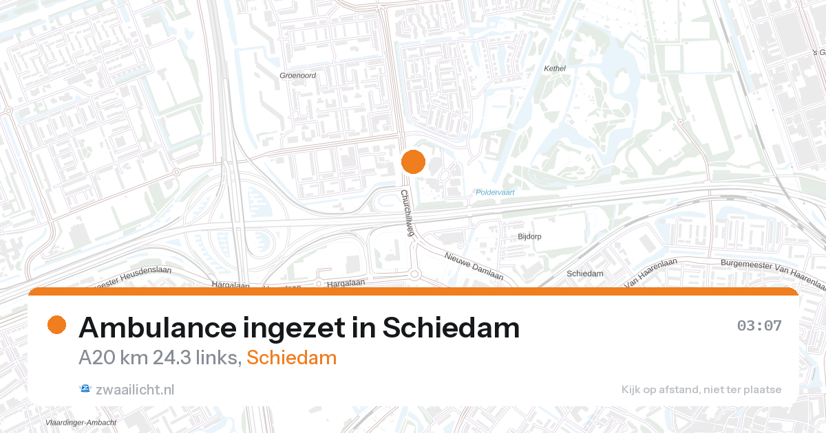 Ambulance ingezet in Schiedam — 28 aug 2026