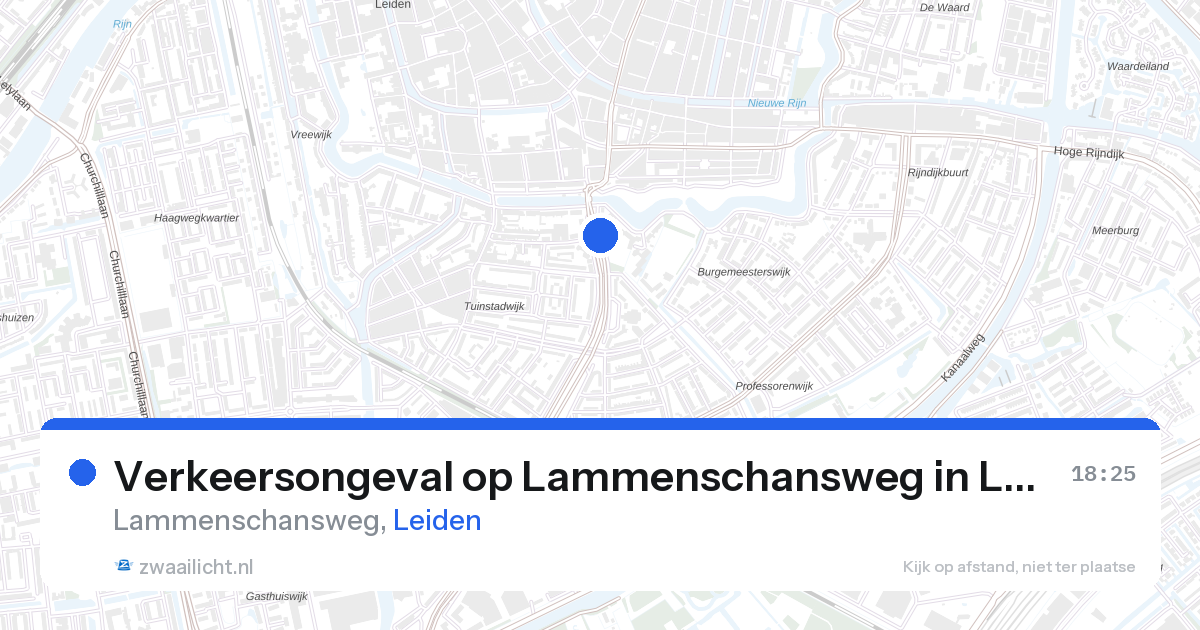 Verkeersongeval op Lammenschansweg in Leiden — 5 mei 2026