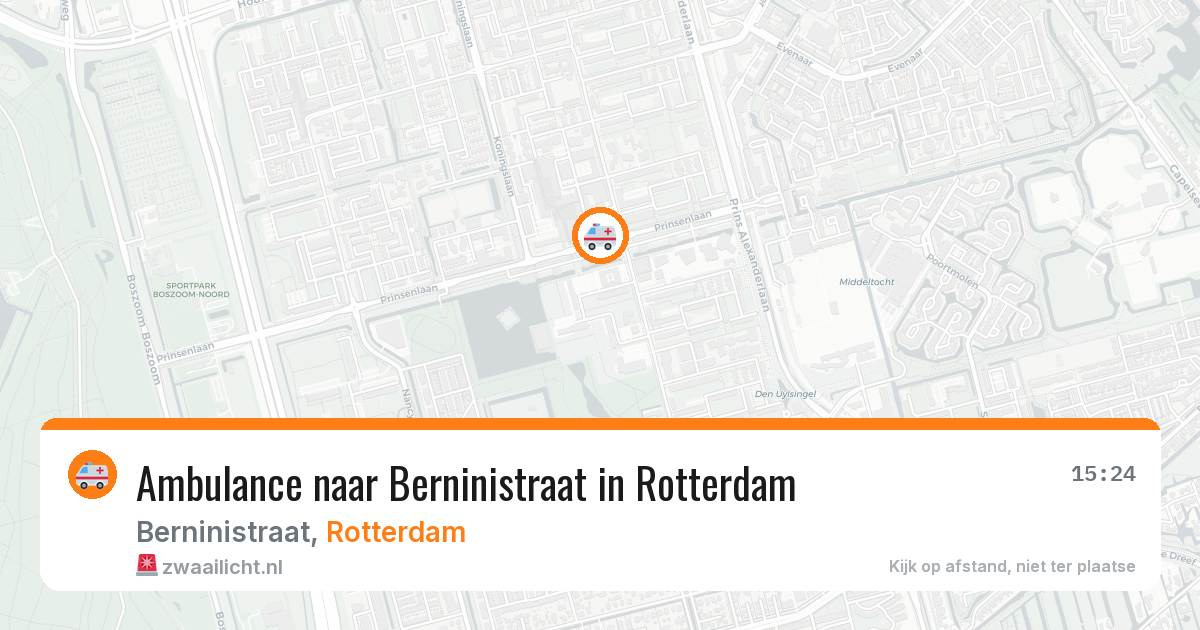 Ambulance naar Berninistraat in Rotterdam — 10 jul 2026