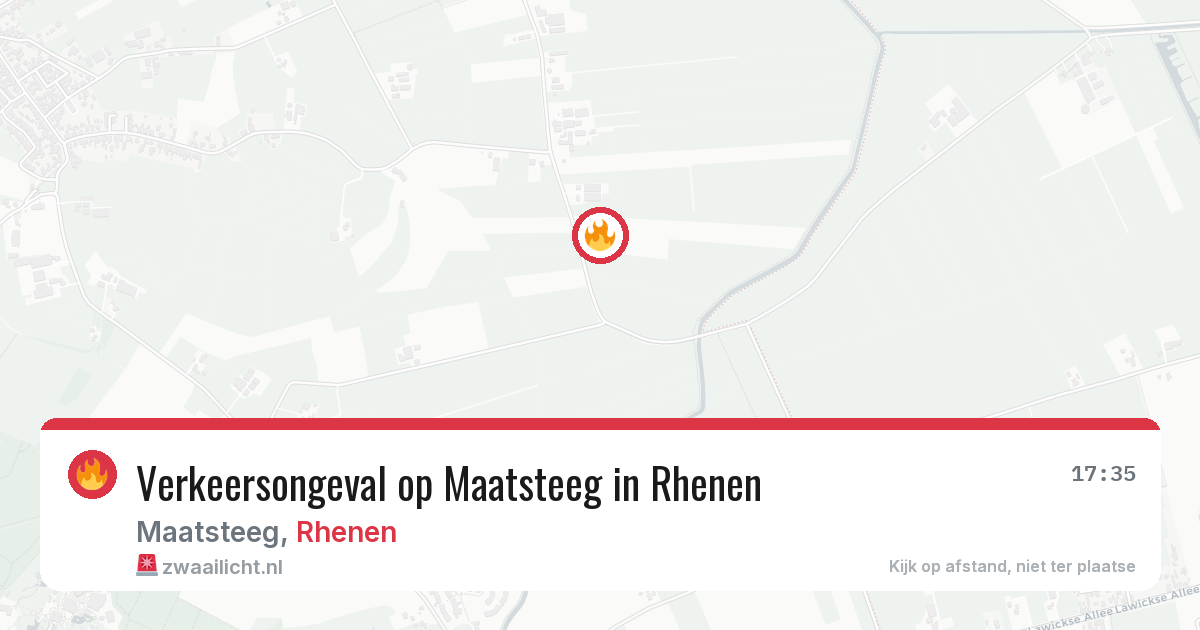Verkeersongeval op Maatsteeg in Rhenen — 4 aug 2026
