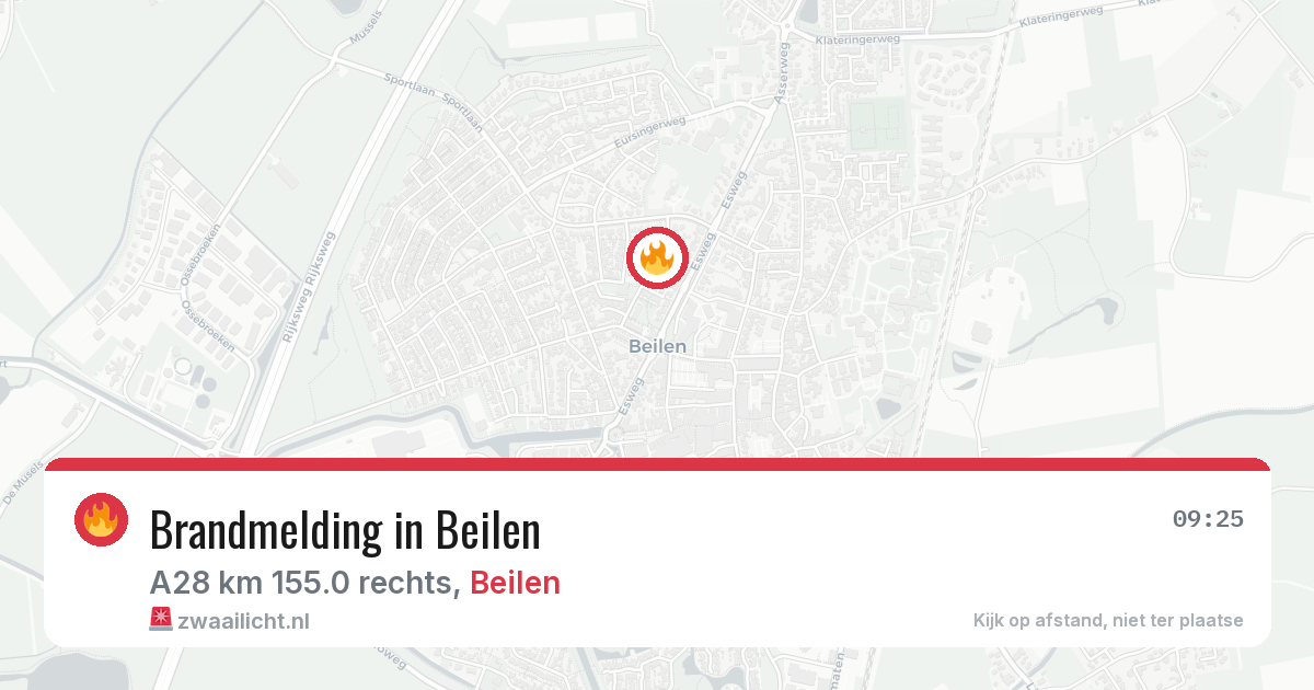 Brandmelding in Beilen — 13 mei 2026