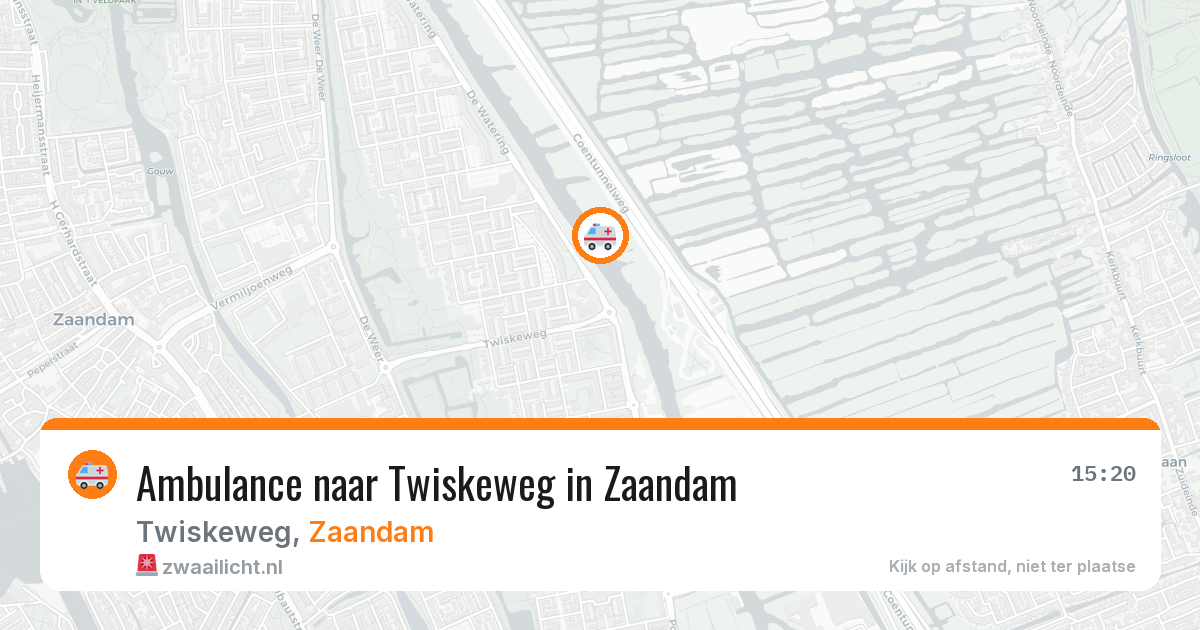Ambulance naar Twiskeweg in Zaandam — 5 jun 2026