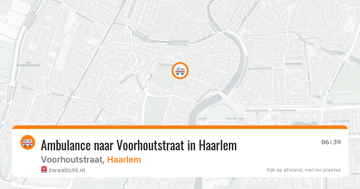 Ambulance naar Voorhoutstraat in Haarlem — 8 jun 2026