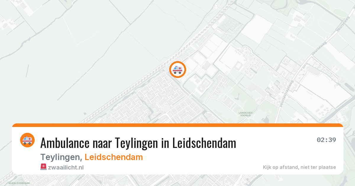 Ambulance naar Teylingen in Leidschendam — 13 jun 2026