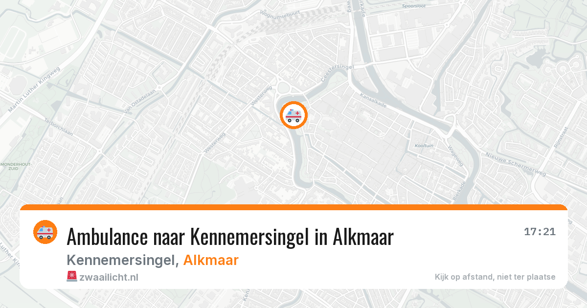 Ambulance naar Kennemersingel in Alkmaar — 10 aug 2026