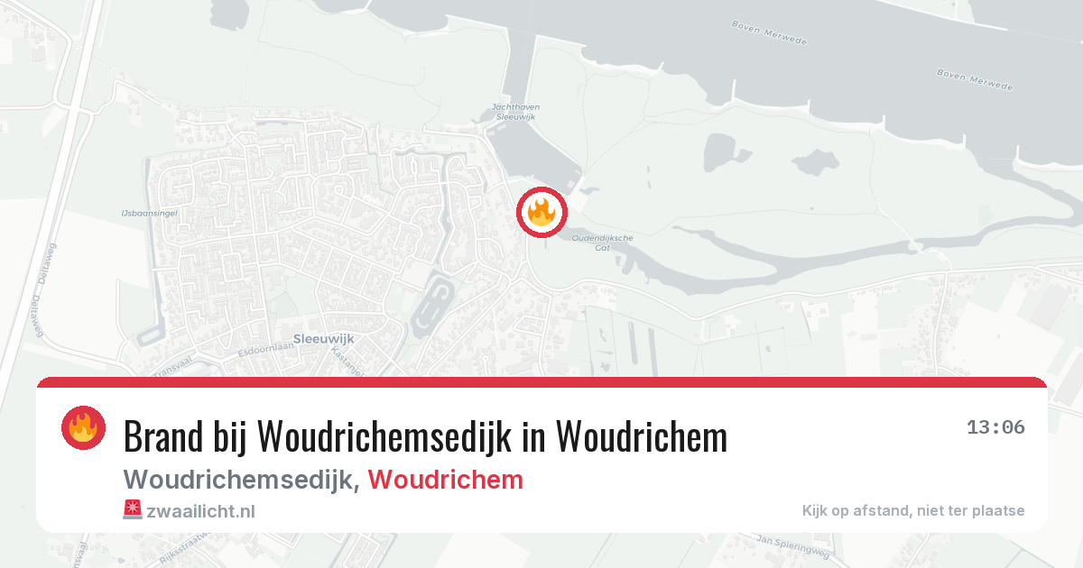 Brand bij Woudrichemsedijk in Woudrichem — 29 jul 2026