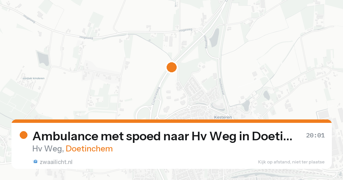 Ambulance met spoed naar Hv Weg in Doetinchem — 31 jan 2026