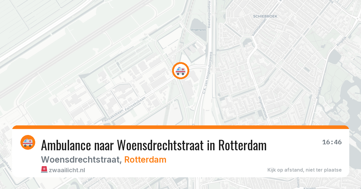 Ambulance naar Woensdrechtstraat in Rotterdam — 18 jun 2026