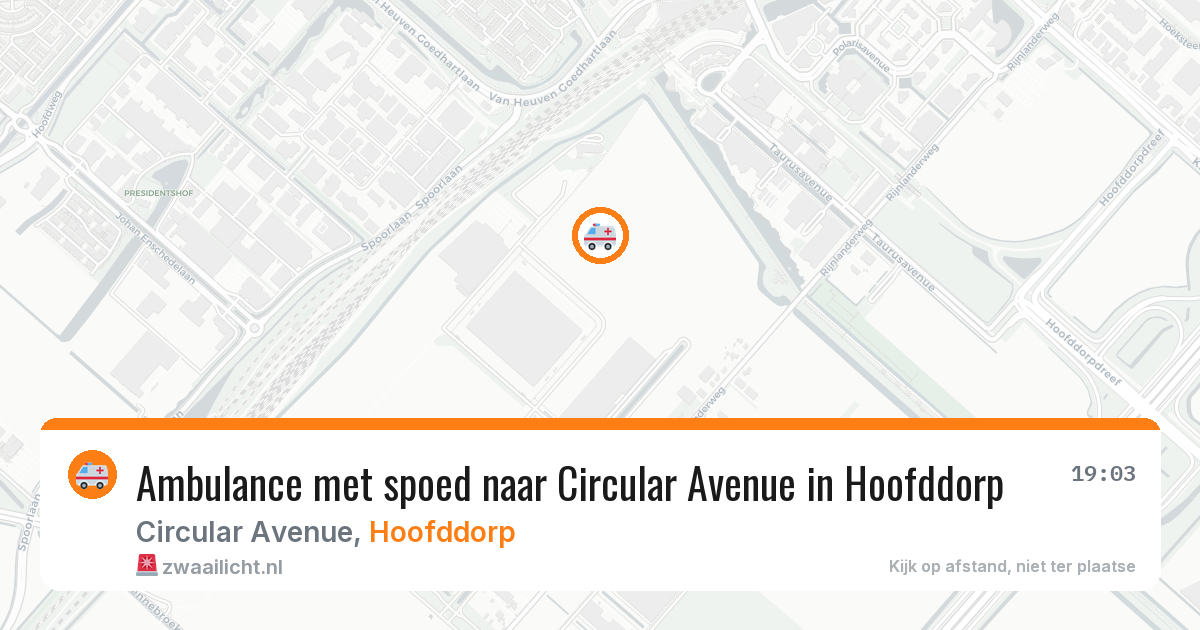 Ambulance met spoed naar Circular Avenue in Hoofddorp — 11 mrt 2026