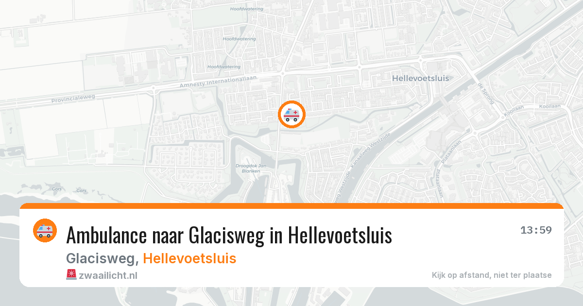 Ambulance naar Glacisweg in Hellevoetsluis — 12 jun 2026