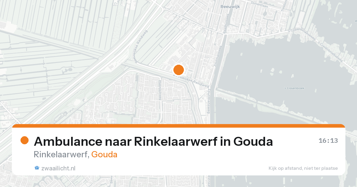 Ambulance naar Rinkelaarwerf in Gouda — 22 aug 2026