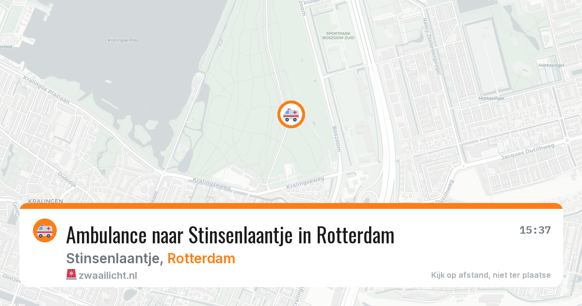 Ambulance naar Stinsenlaantje in Rotterdam — 11 jun 2026